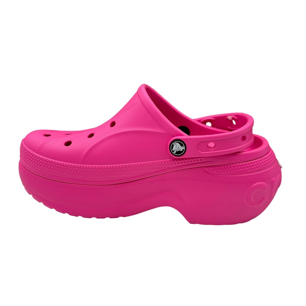 Crocs Women's Mega Wedge Platform Clog Size 9 Electric Pink Slip-on Style - Picture 4 of 11